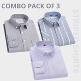 Premium Imported 100% High Quality Striped Shirt | Full/Half Sleeve | With Pocket | (FS-113)